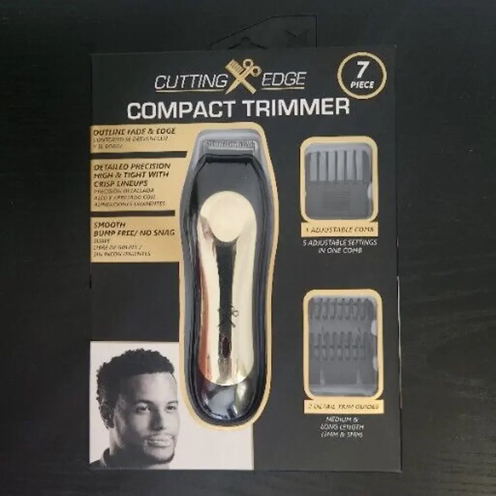 Cutting Edge Compact Trimmer by Barbasol for Men - 7‎ Pc Shaver & More